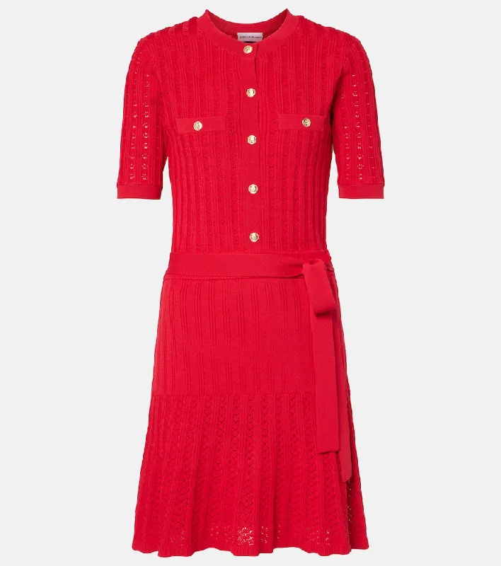 Rebecca Vallance Lucy mini dress Elegant Satin Lace Mini Dress
