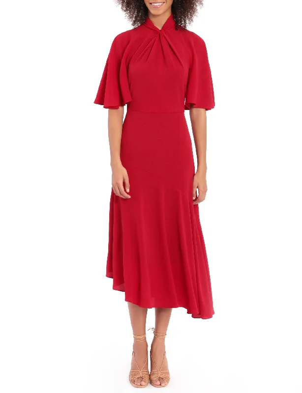 V Neck Ruffle Mini Dress 2 Comfortable Wrap Mini Dress