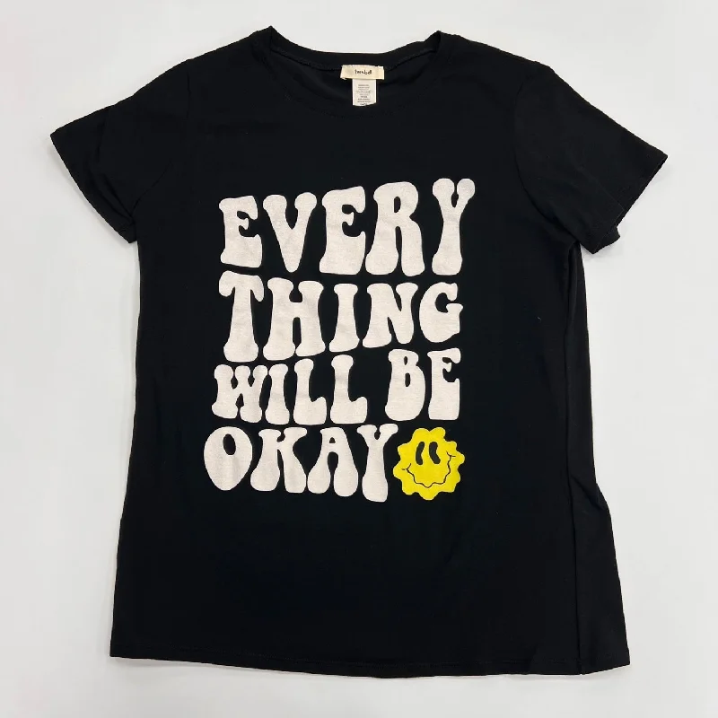 Women's Everything Will Be Ok Graphic T-Shirt-- Ribbed T-Shirt High Neck Heavyweight