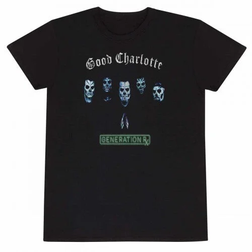 Good Charlotte Unisex Adult Generation RX T-Shirt-- Hooded Caped Shawl Collar