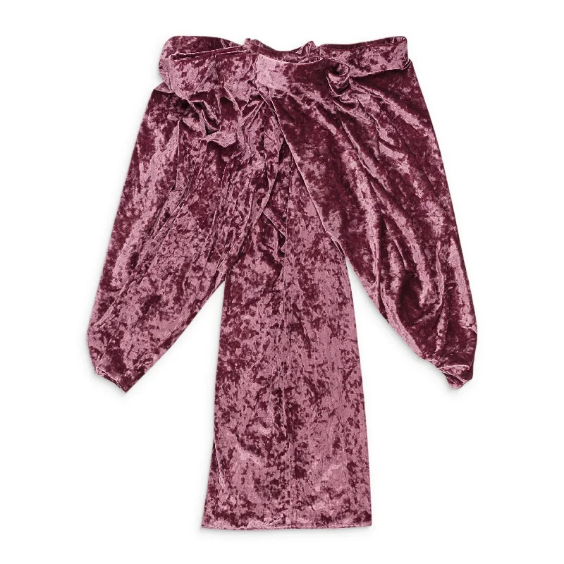 Y/PROJECT FLOWER COLLAR PINK MINI DRESS Elegant Satin Lace Mini Dress