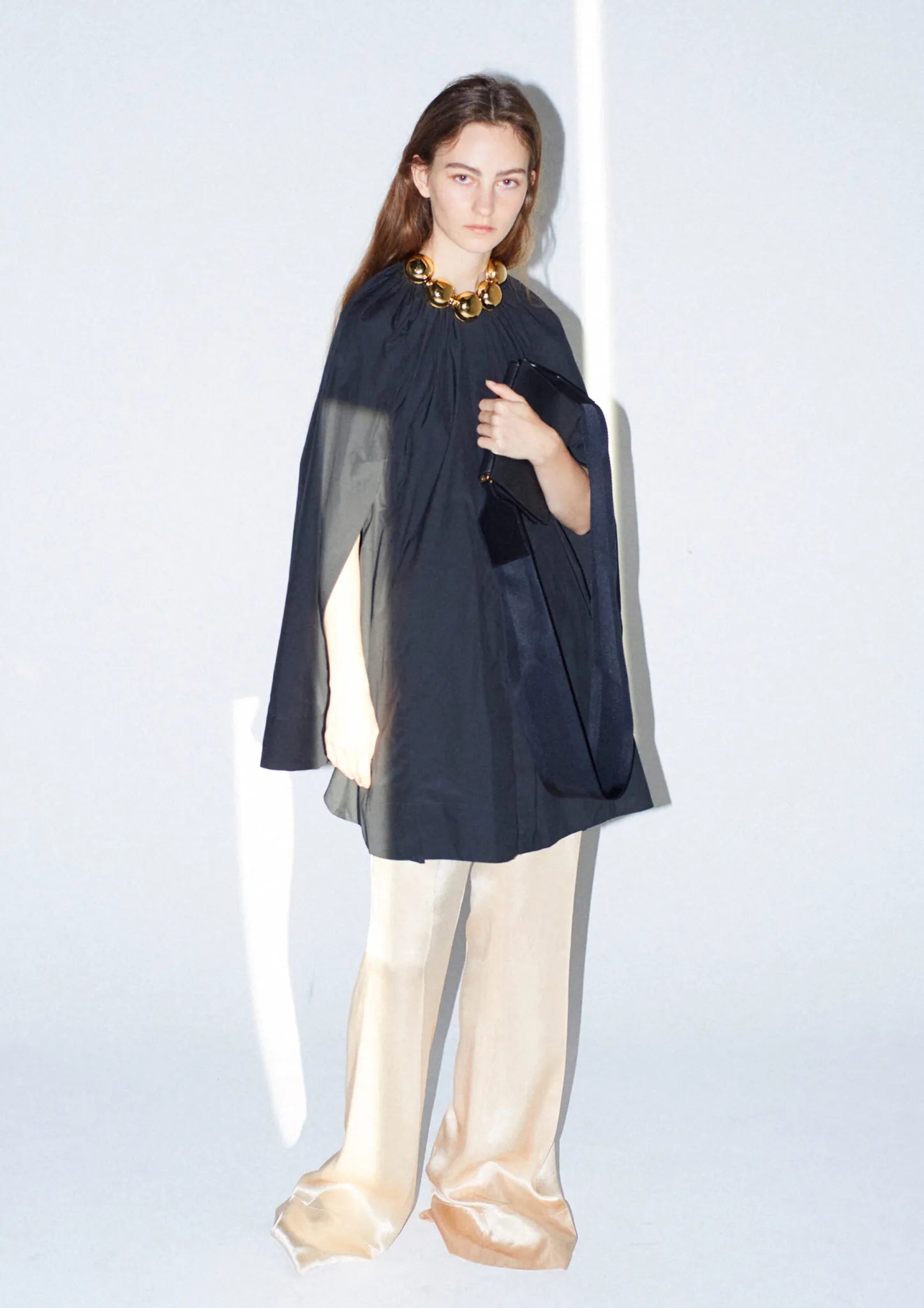 新品 -HELARD- Blouse BLACK Airy Cotton Blouse