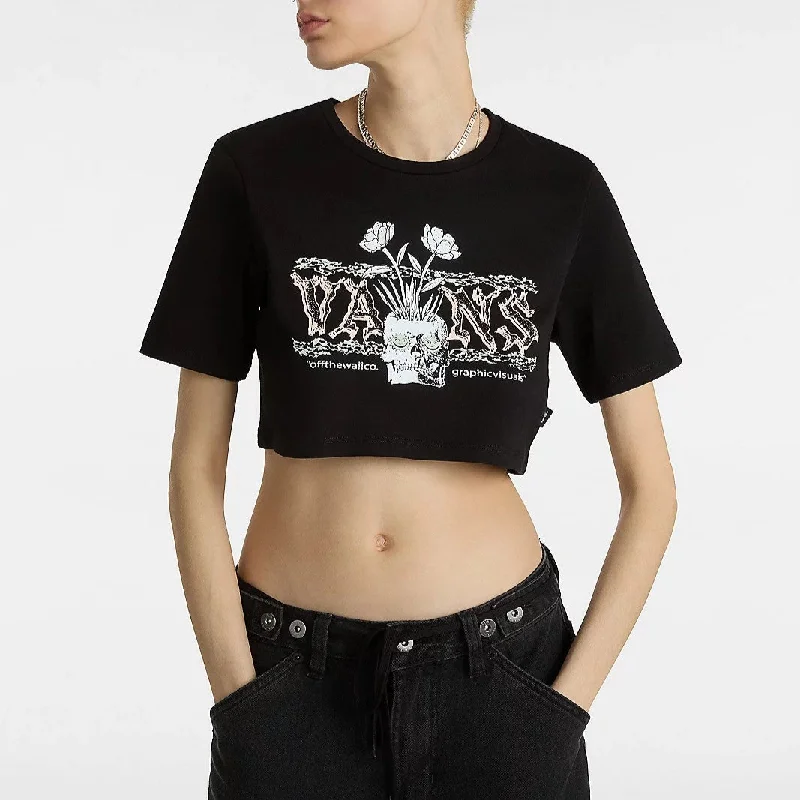 VANS Growing Ideas Crew Crop T-Shirt-- Welt Pockets Slit Pockets