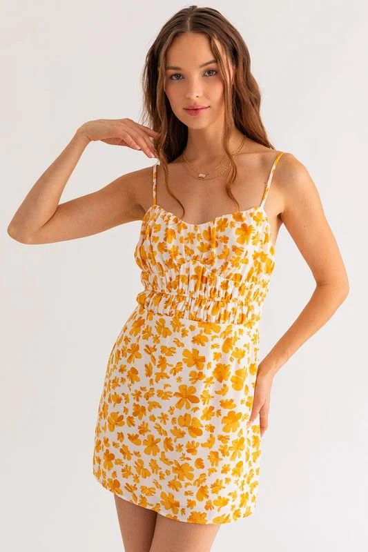 LE LIS | Ruched Mini Dress Stylish Ruffle Mini Dress