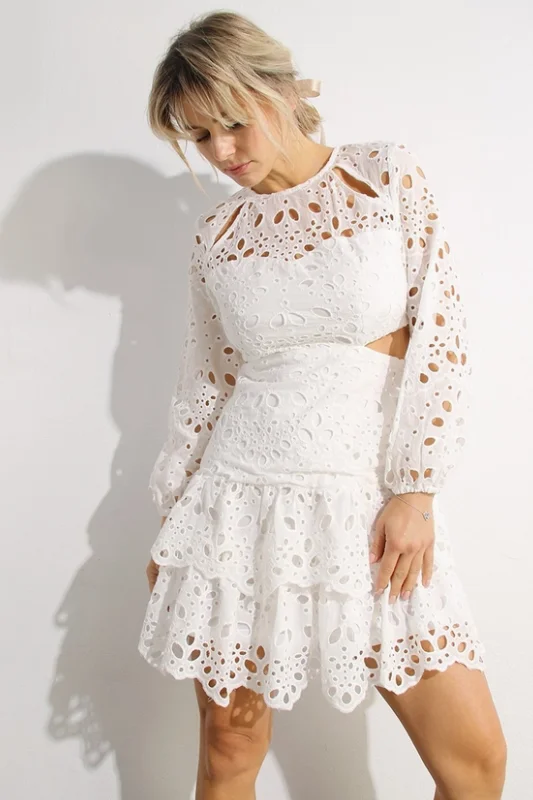 Cassidy Mini Dress Elegant Mini Dress with Ruffles