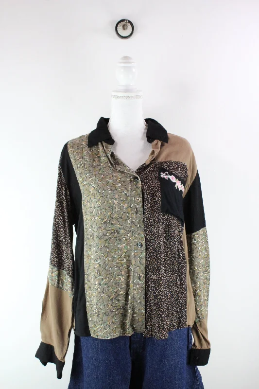 Vintage Together Blouse (L) Classic Minimalist Blouse
