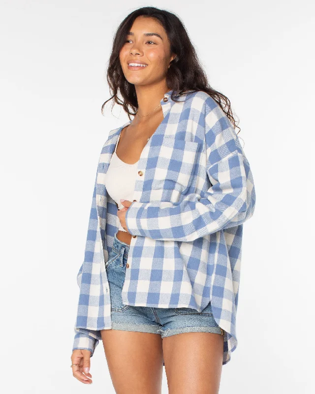 Lets Get Away Shirt - Infinity Blue-- Layered Multi-layer Single Layer