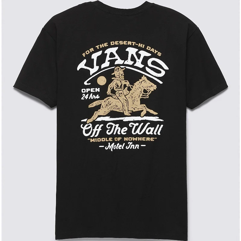 VANS Middle of Nowhere T-Shirt - Black-- Houndstooth Herringbone Solid