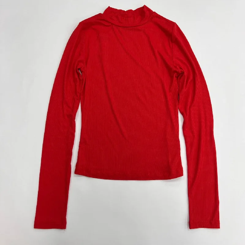 Women's Mock Neck Long Sleeve T-Shirt-- Graphic T-Shirt Round Neck Polyester