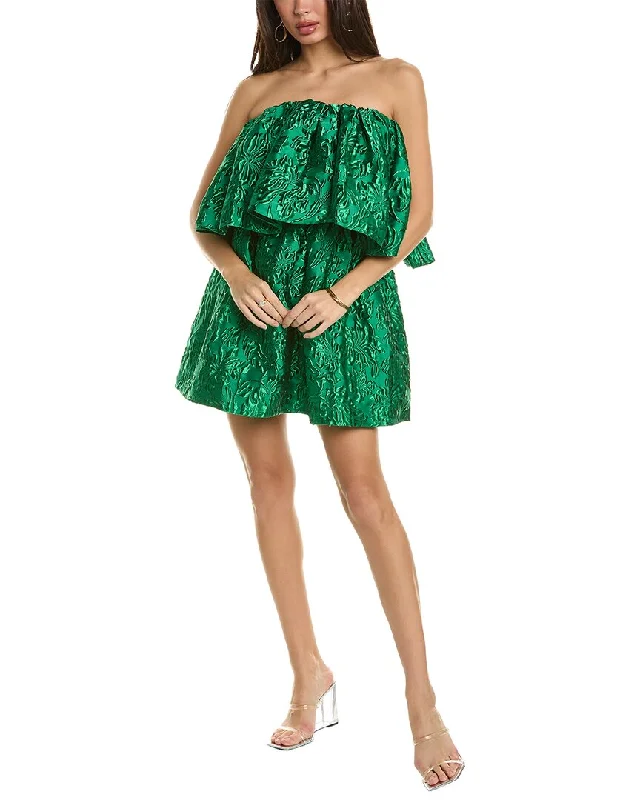 Ulla Johnson Oui Mini Dress Stylish Sweetheart Neck Mini Dress