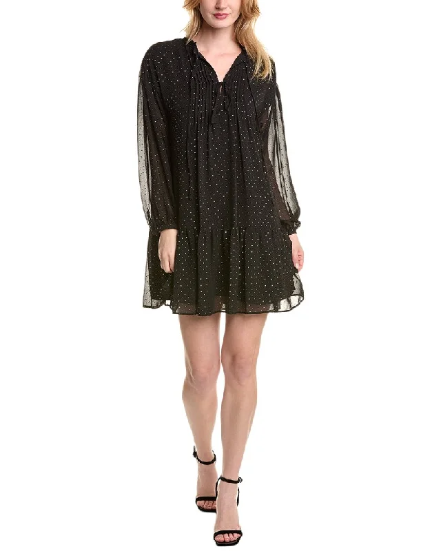 1.STATE Velvet Mini Dress Elegant Tulle Mini Dress