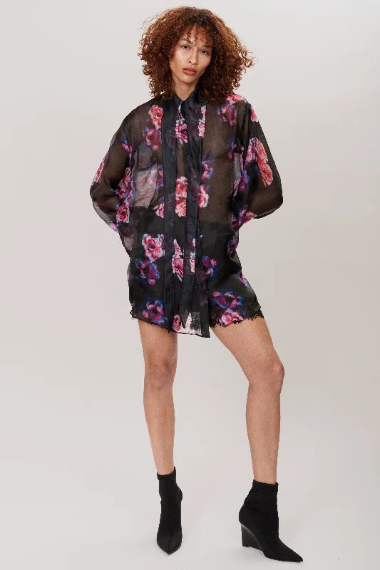 ARIA SHIRT (Limited Edition)-- Mesh Blend Leather Blend Suede Blend