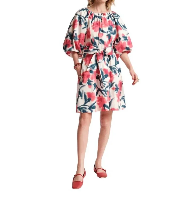 Bliss Mini Dress In Pink Lotus Cotton Multi Trendy Tulle Mini Dress