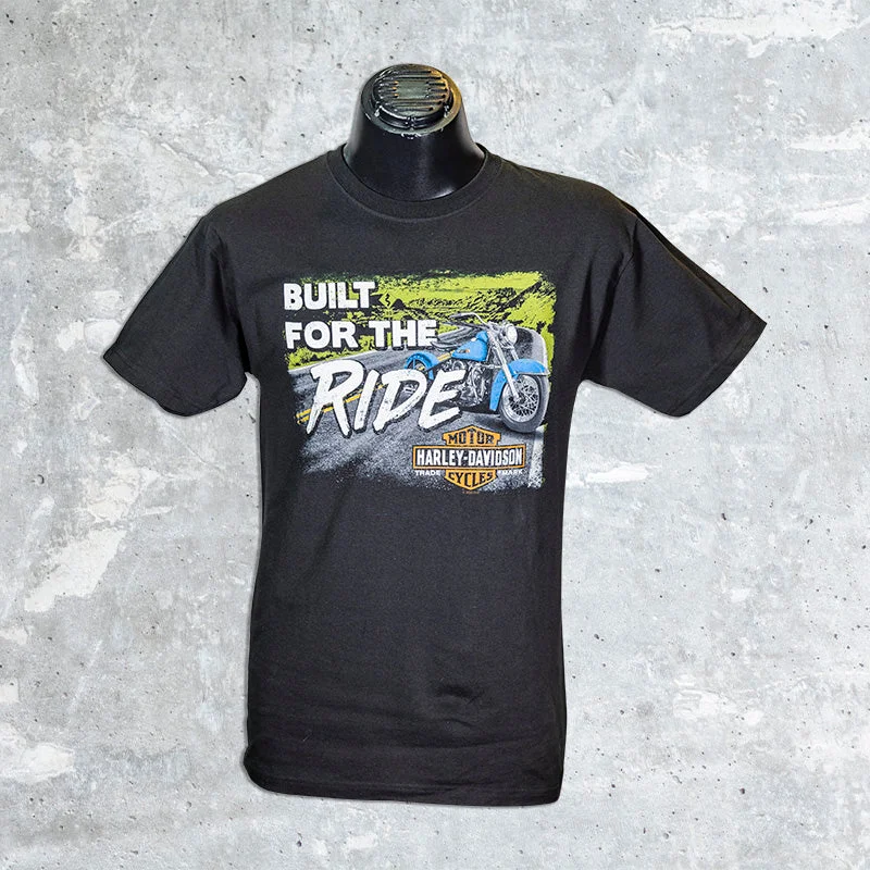 Lake Geneva Harley Davidson- HD For The Ride Shirt-- Mesh Canvas Denim
