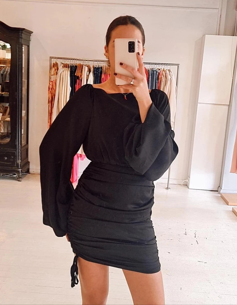 Gigi Mini Dress Cozy Long Sleeve Mini Dress