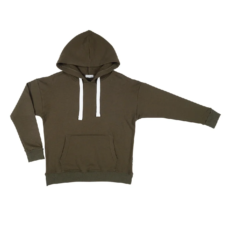 Khaki Ladies Hoodie Hoodie with Lining Warm Insulated
