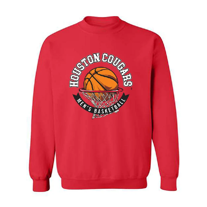 Houston - NCAA Women's Basketball : Eylia Love - Sports Shersey Crewneck Sweatshirt Hoodie with Pattern Geometric Abstract