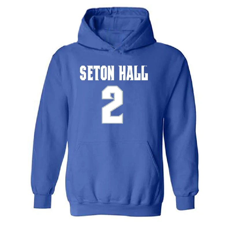 Seton Hall - NCAA Women's Basketball : Ja'Kahla Craft - Classic Shersey Hooded Sweatshirt Hoodie with Slit Hem Functional Movement