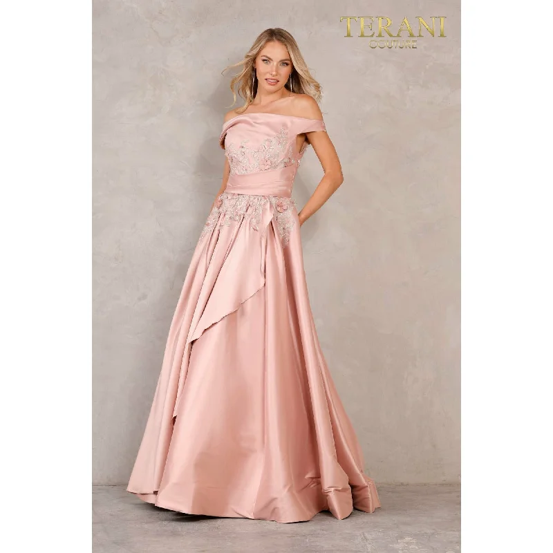 Terani Couture 2111M5274 Mother Of The Bride Dress Boat Neckline Classic
