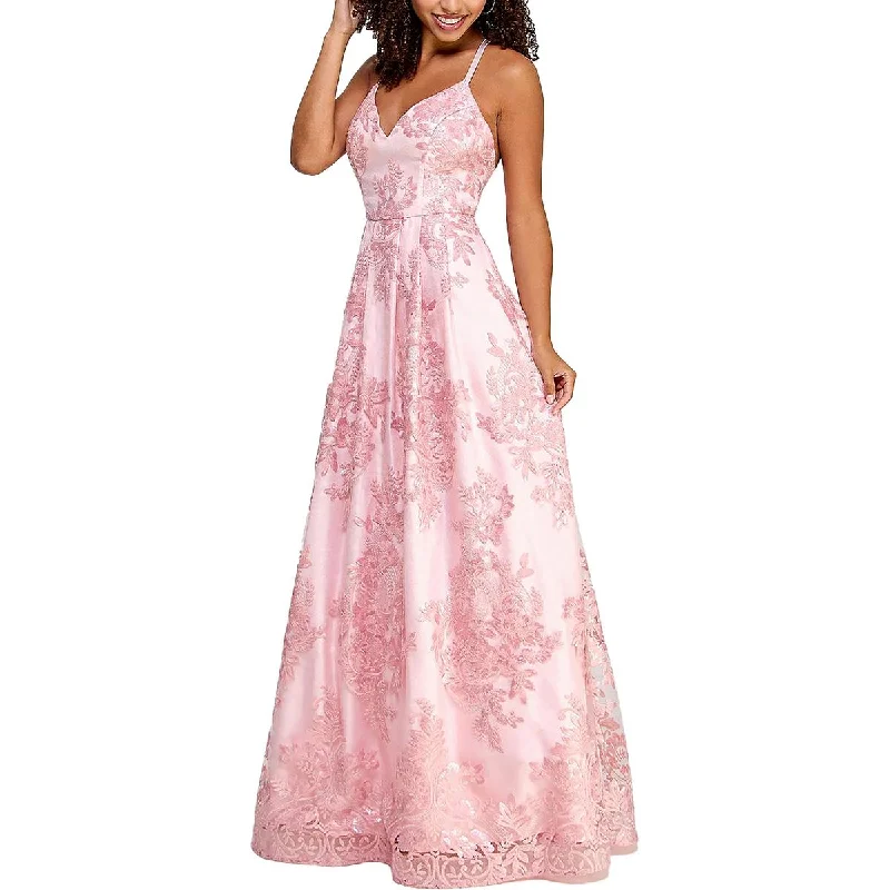Juniors Womens Metallic Formal Evening Dress Tunics Cozy soft