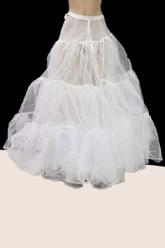 Poly USA P3063 Petticoat With Lining For Poofy Dresses Tunics Long Elegant
