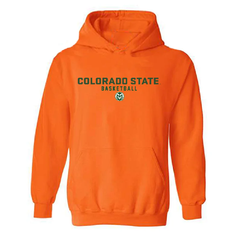 Colorado State - NCAA Women's Basketball : Emma Ronsiek - Classic Shersey Hooded Sweatshirt Hoodie with Magnetic Closure Innovative Modern