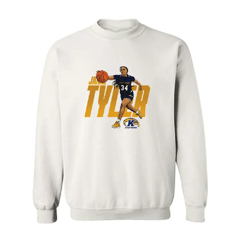 Kent State - NCAA Women's Basketball : Janae Tyler - Individual Caricature Crewneck Sweatshirt Hoodie with Drop Shoulder Relaxed Streetwear