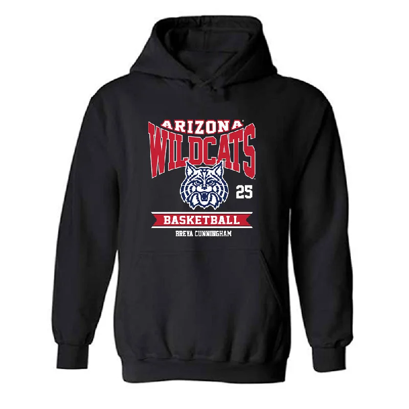 Arizona - NCAA Women's Basketball : Breya Cunningham - Classic Fashion Shersey Hooded Sweatshirt Hoodie with Lace Feminine Delicate