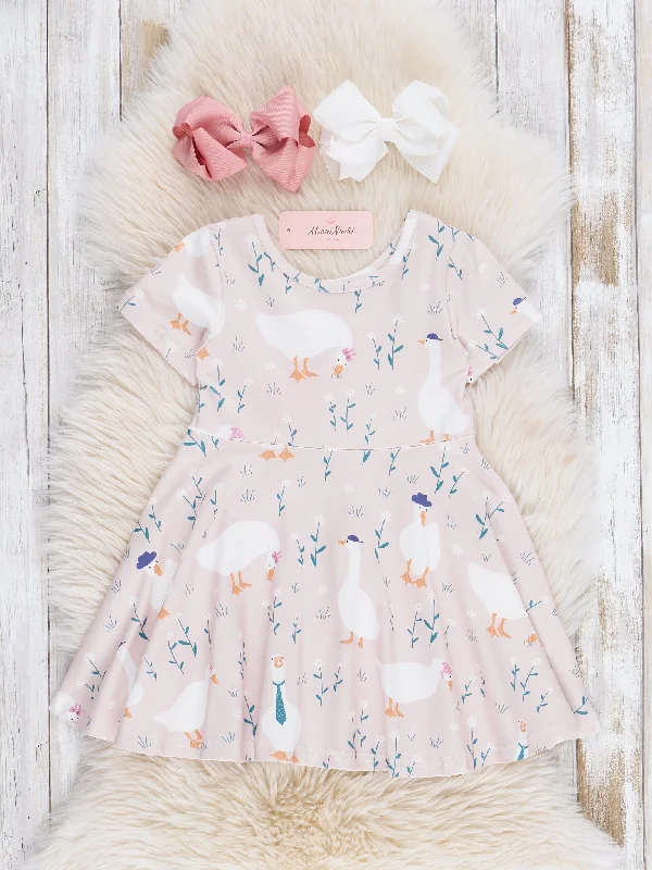 Geese Swing Dress - Blush Tunics Stylish elegant