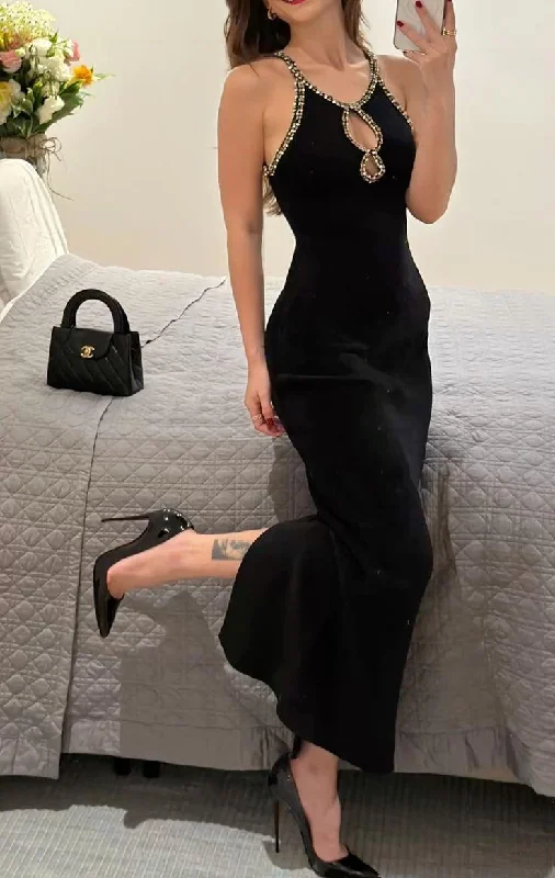 Charming Black Beading Sexy Mermaid Long Formal Evening Party Dress, DP4711 Tunics Sophisticated sleek