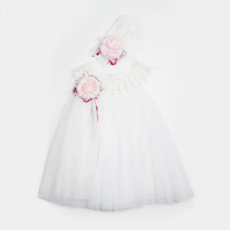 Styled By Alexandros - Vintage White Tulle Party Dress Tunics Cozy comfortable