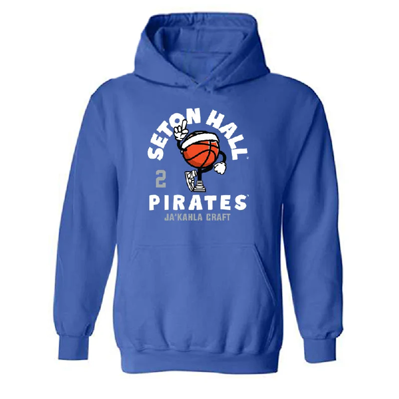 Seton Hall - NCAA Women's Basketball : Ja'Kahla Craft - Fashion Shersey Hooded Sweatshirt Hoodie with Turtle Neck Cozy Winter