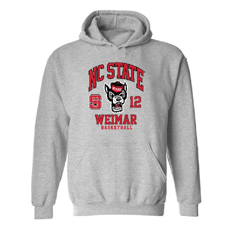 NC State - NCAA Women's Basketball : Caitlin Weimar - Fashion Shersey Hooded Sweatshirt Hoodie with Lace Feminine Delicate