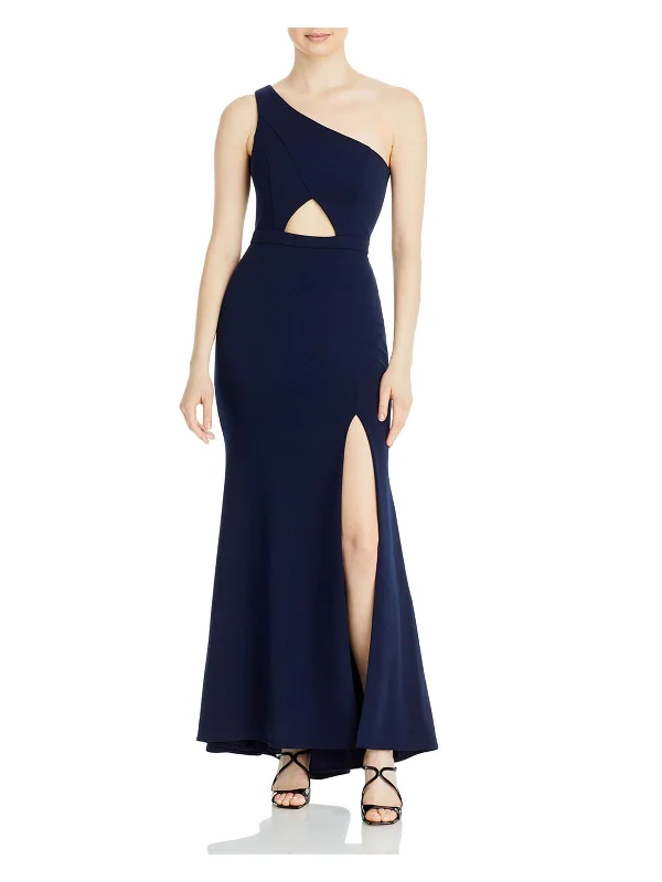Womens Cut-Out Maxi Evening Dress Off-the-shoulder Chic Trendy