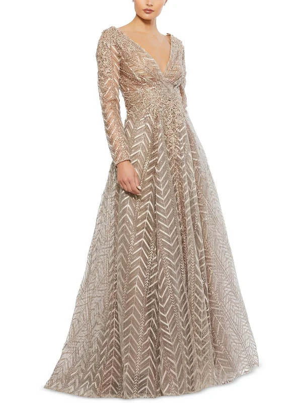 Womens Sequined Evening Dress Tunics Fashionable chic