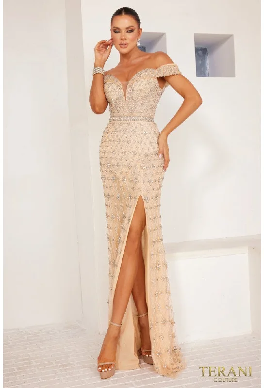 Terani Couture 241GL2677 pageant dress Tunics Summer linen