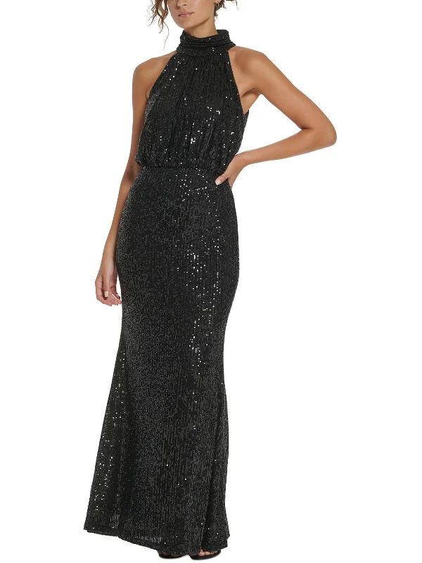 Womens Sequined Evening Dress Tunics Chinos classic