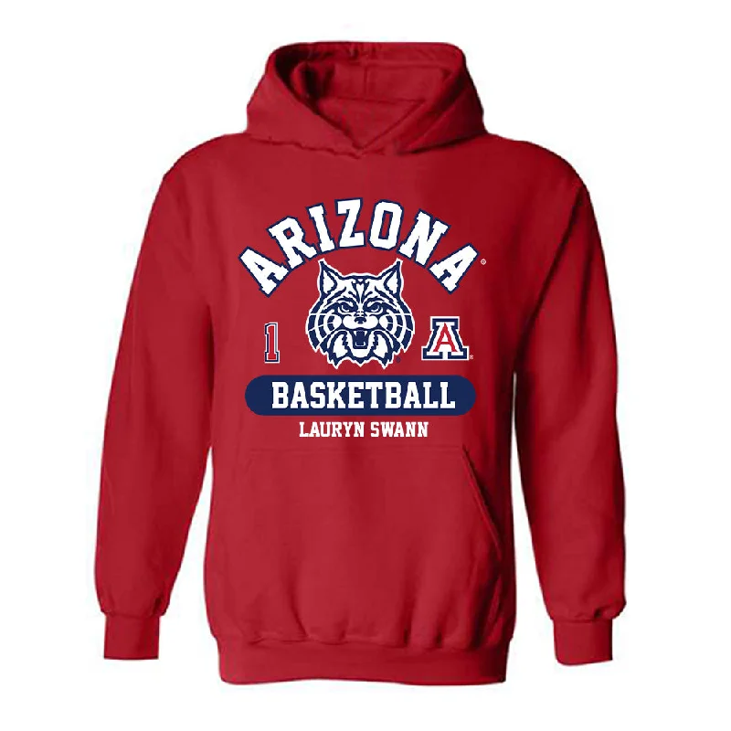 Arizona - NCAA Women's Basketball : Lauryn Swann - Classic Fashion Shersey Hooded Sweatshirt Hoodie with Pocket Utility Practical
