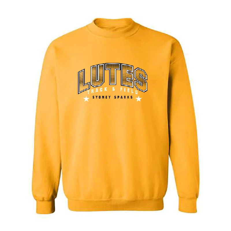 PLU - NCAA Women's Track & Field : Sydney Sparks - Classic Fashion Shersey Crewneck Sweatshirt Hoodie with Fur Luxurious Winter
