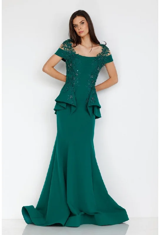 Terani Couture 2111M5262 Mother Of The Bride Dress Cowl Neckline Elegant