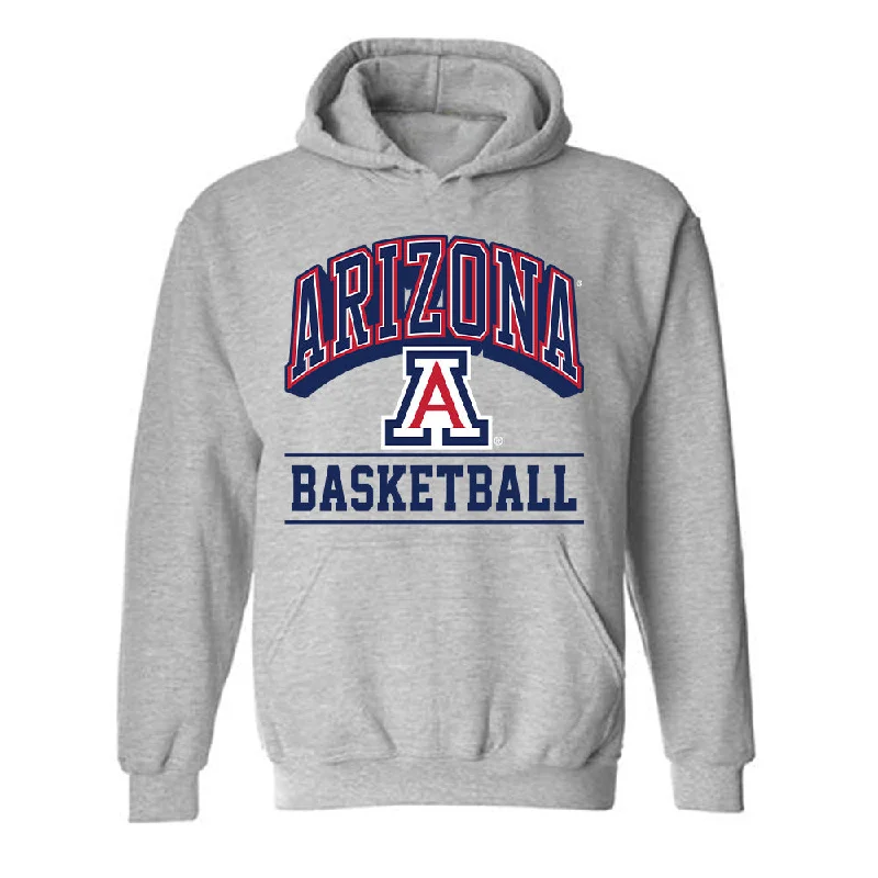 Arizona - NCAA Women's Basketball : Breya Cunningham - Classic Shersey Hooded Sweatshirt Hoodie with Stripes Bold Sporty