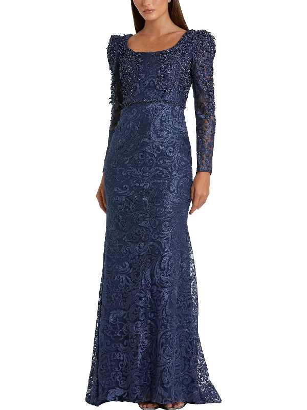 Womens Beaded Trumpet Evening Dress Tunics Print Colorful