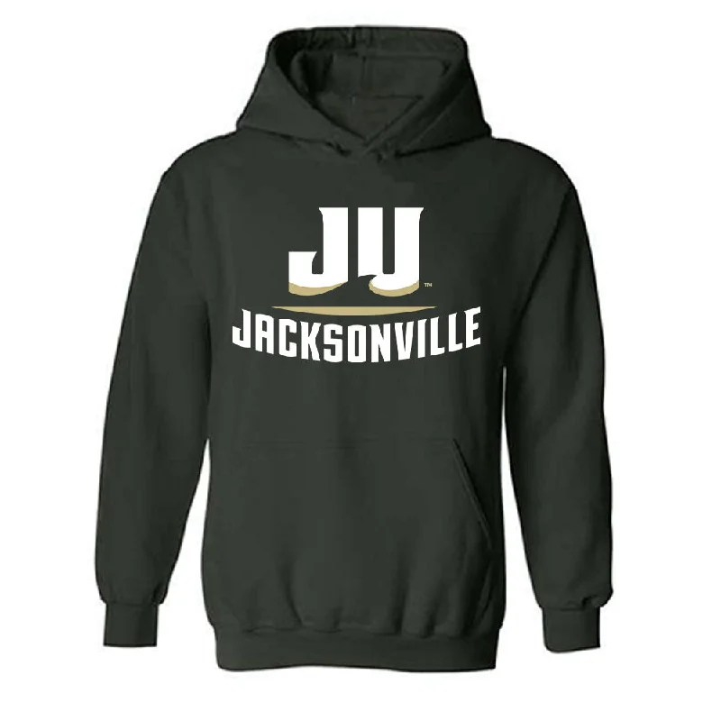 Jacksonville - NCAA Women's Basketball : Edyn Battle - Classic Shersey Hooded Sweatshirt Hoodie with Gradient Ombre Colorful