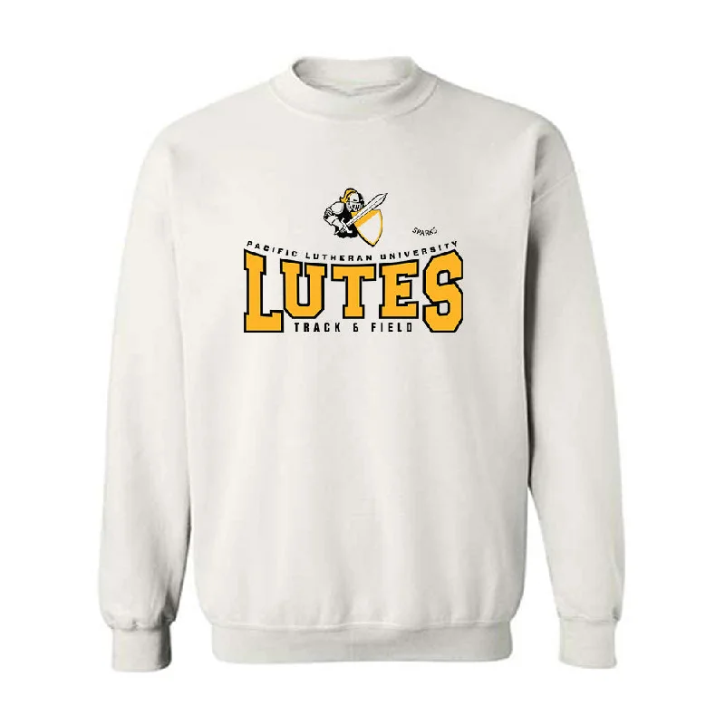 PLU - NCAA Women's Track & Field : Sydney Sparks - Classic Fashion Shersey Crewneck Sweatshirt Hoodie with Typography Text Message