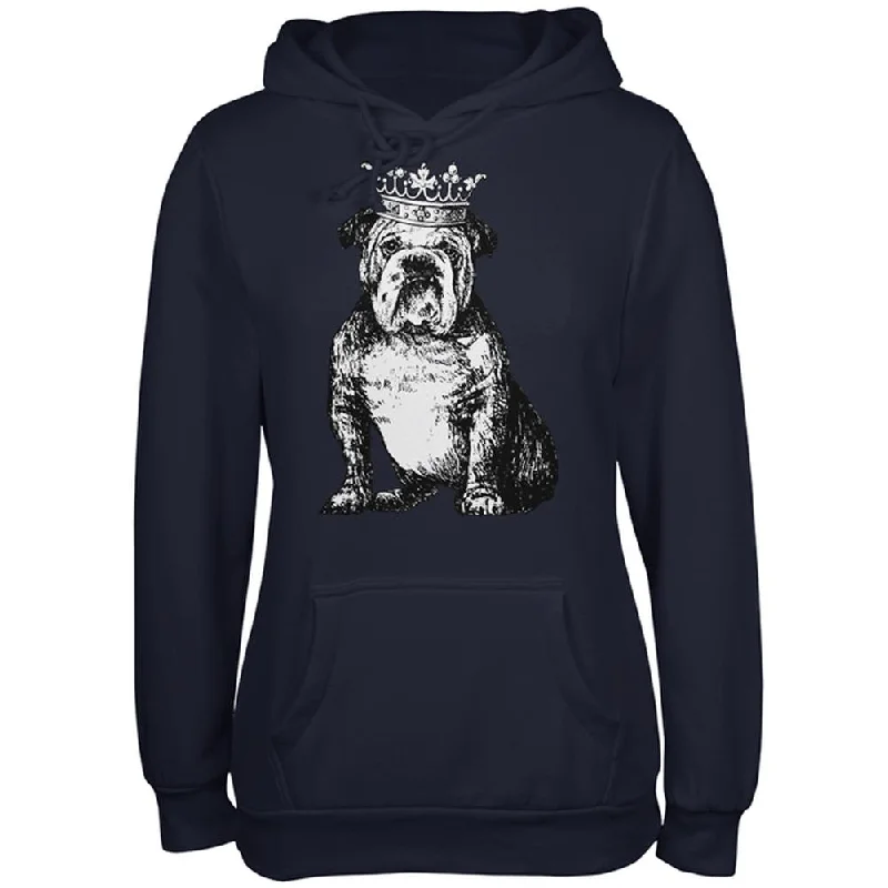 British Bulldog Crown Juniors Soft Hoodie Hoodie with Toggle Buttons Decorative Unique