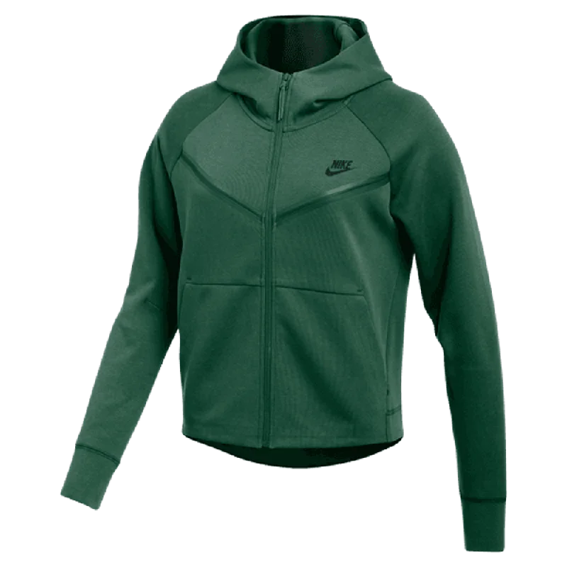 Nike Women's Team Tech Fleece Windrunner Hoodie FZ Hoodie with Relaxed Fit Easy Casual