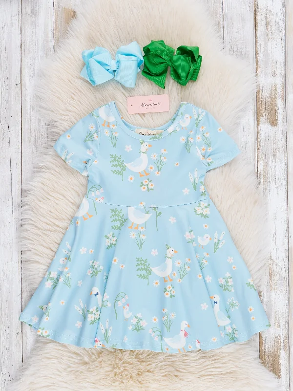Geese Swing Dress - Blue Tunics Recommended stylist