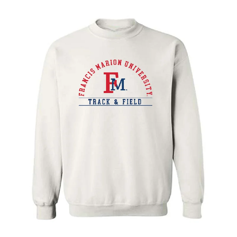 Francis Marion - NCAA Women's Track & Field : Emma Steen - Crewneck Sweatshirt Hoodie with Raw Hem Edgy Unfinished