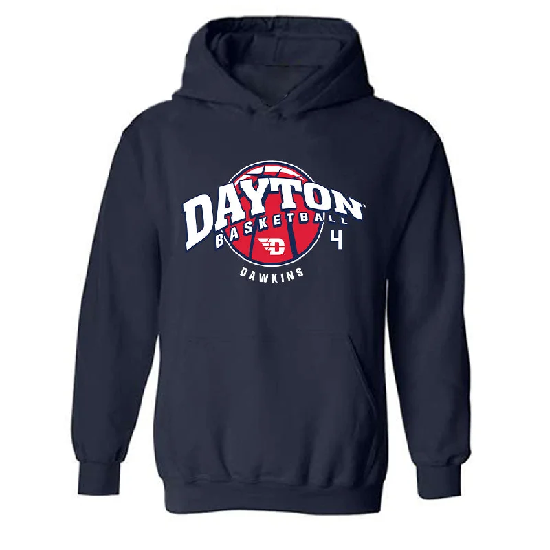 Dayton - NCAA Women's Basketball : Shantavia Dawkins - Classic Fashion Shersey Hooded Sweatshirt Hoodie with Contrast Stitching Detailed Premium