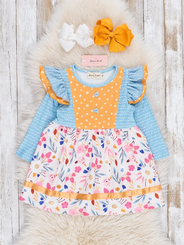 Rustic Blooms Ruffle Dress Tunics Brand named